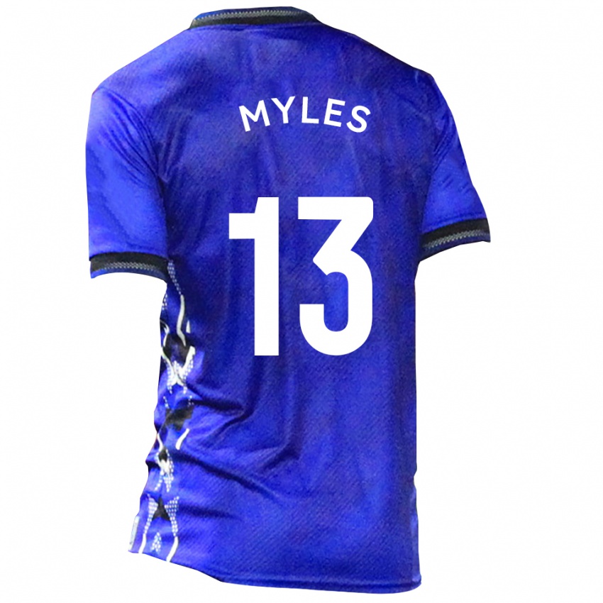 נשים טום מיילס #13 כחול לבן ג'רזי ביתית 2025/26 חולצה קצרה