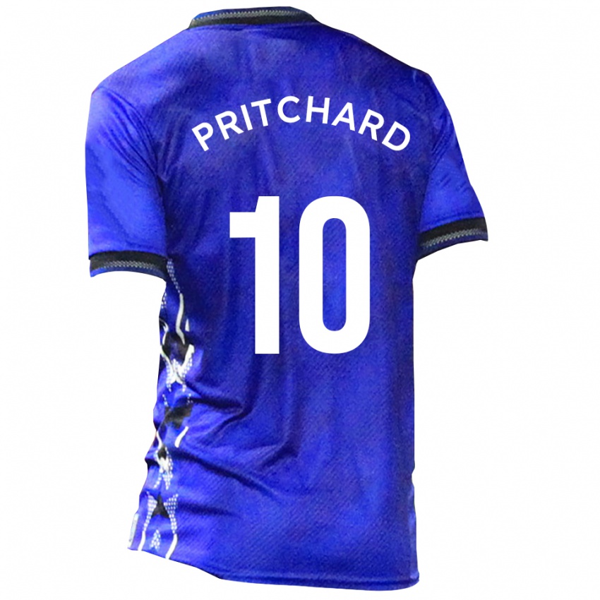 נשים ג'ו פריצ'רד #10 כחול לבן ג'רזי ביתית 2025/26 חולצה קצרה