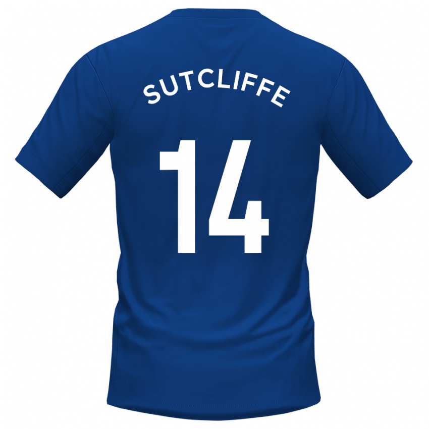 נשים Harvey Sutcliffe #14 כחול לבן ג'רזי ביתית 2025/26 חולצה קצרה