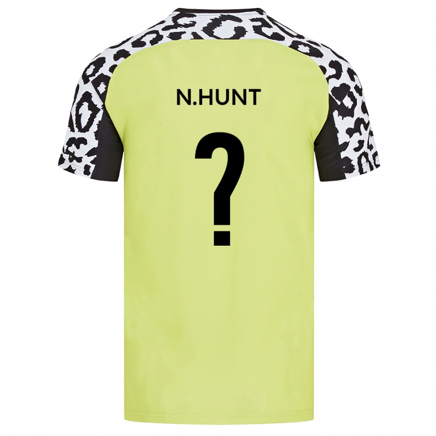 נשים Nelani Hunt #0 צהוב פלואורסצנטי ג'רזי ביתית 2025/26 חולצה קצרה