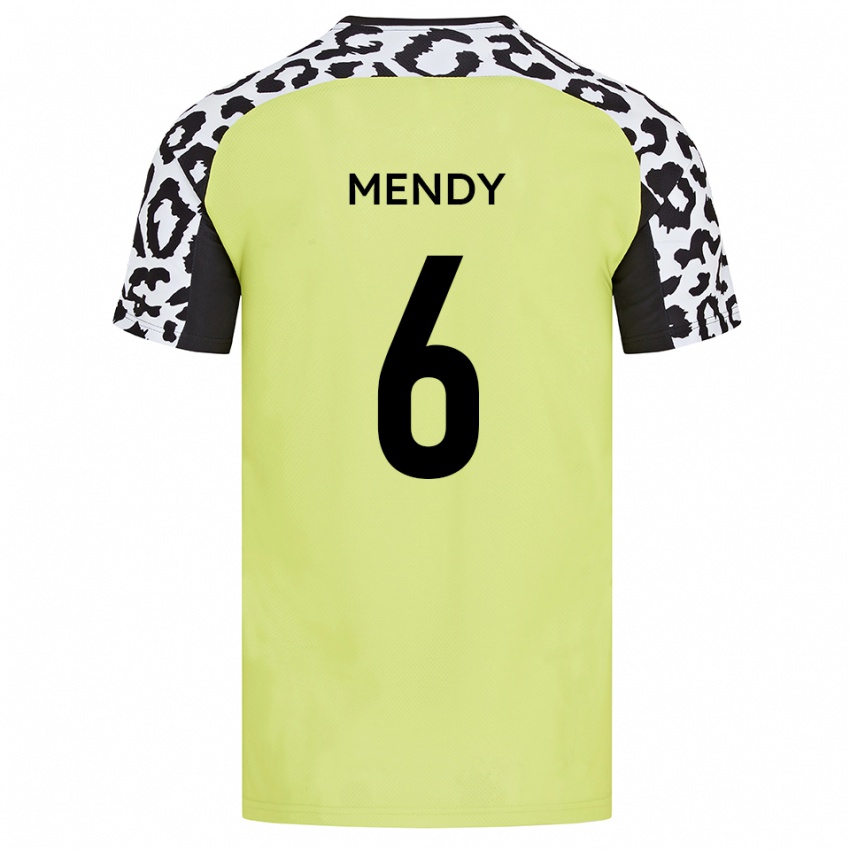 נשים לורן מנדי #6 צהוב פלואורסצנטי ג'רזי ביתית 2025/26 חולצה קצרה