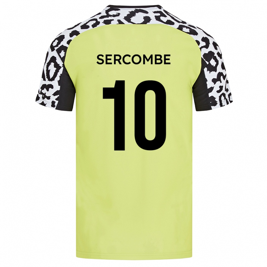 נשים ליאם סרקומב #10 צהוב פלואורסצנטי ג'רזי ביתית 2025/26 חולצה קצרה