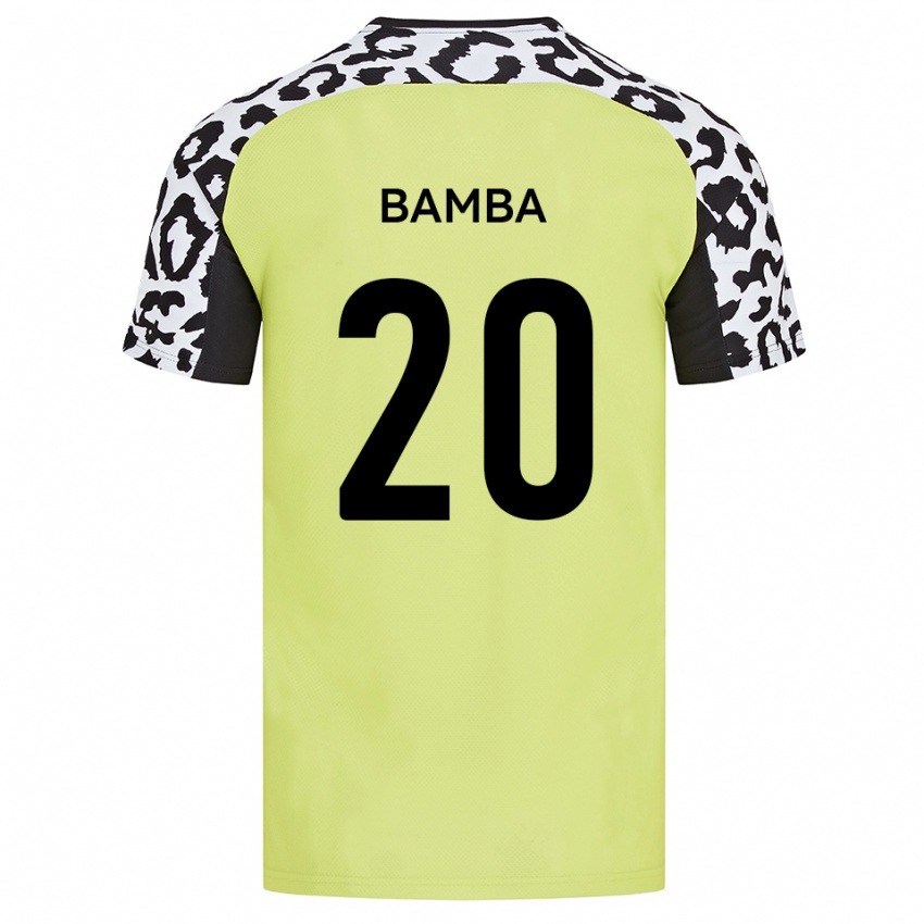 נשים יחאיה עבדול באמבה #20 צהוב פלואורסצנטי ג'רזי ביתית 2025/26 חולצה קצרה