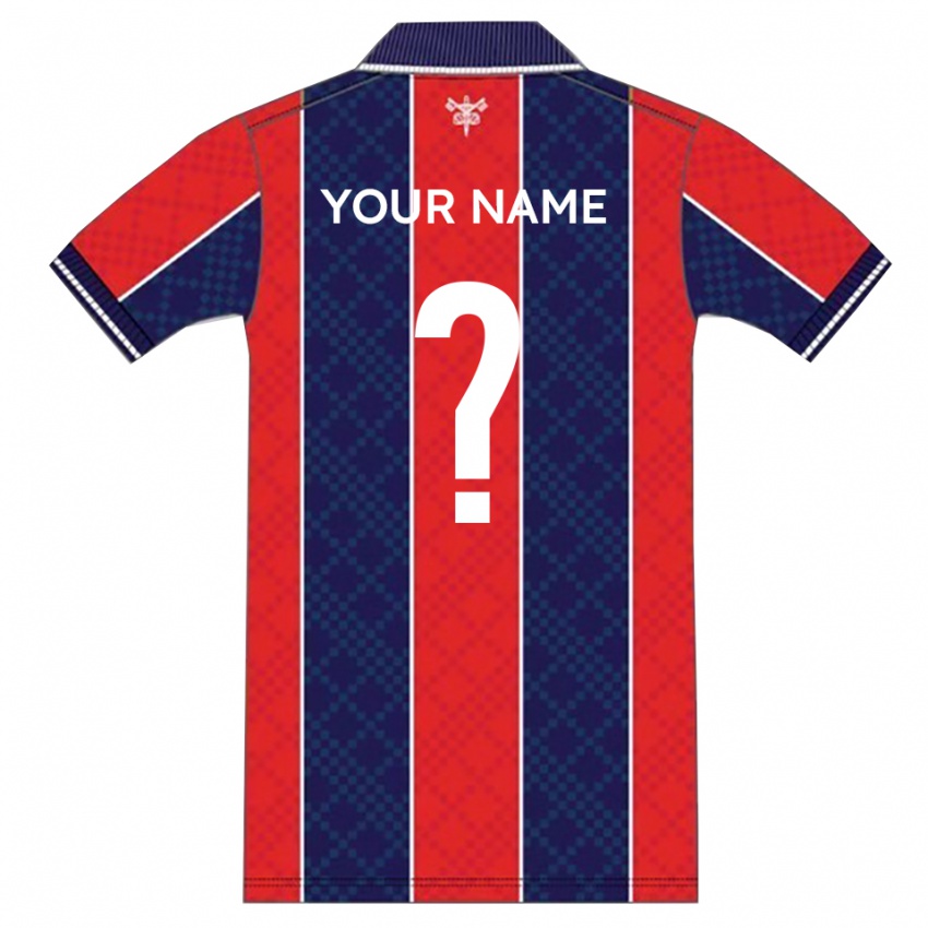 נשים השם שלך #0 אדום נייבי ג'רזי ביתית 2025/26 חולצה קצרה