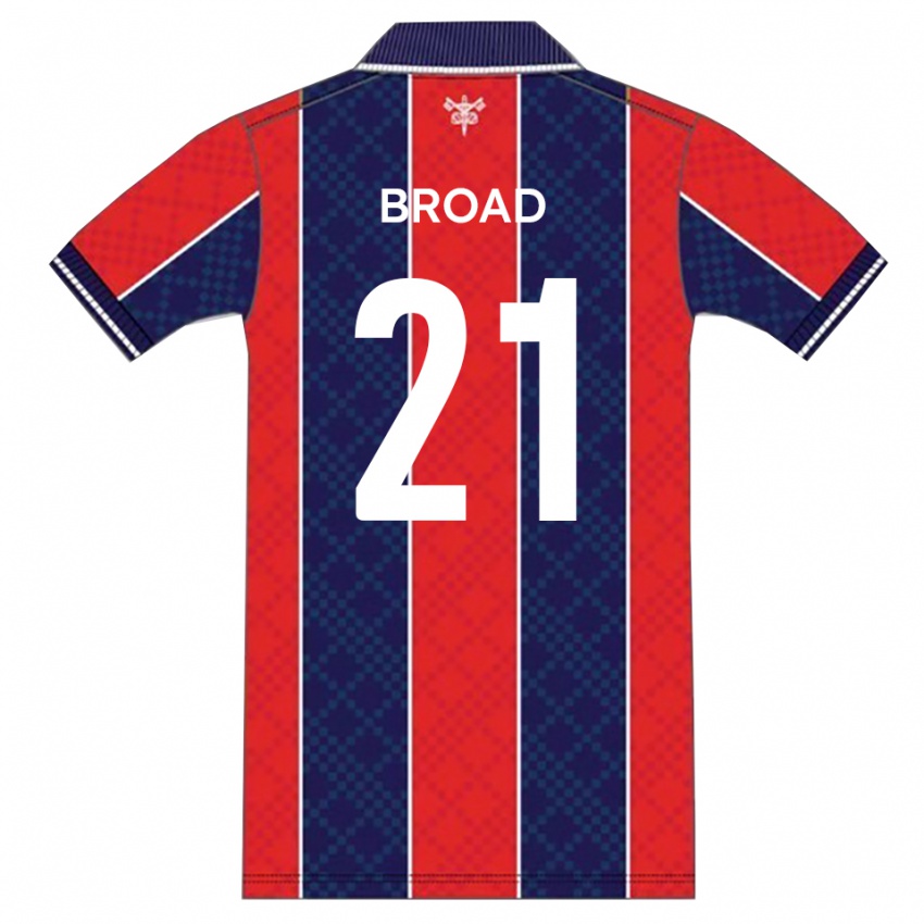 נשים הארווי ברוד #21 אדום נייבי ג'רזי ביתית 2025/26 חולצה קצרה