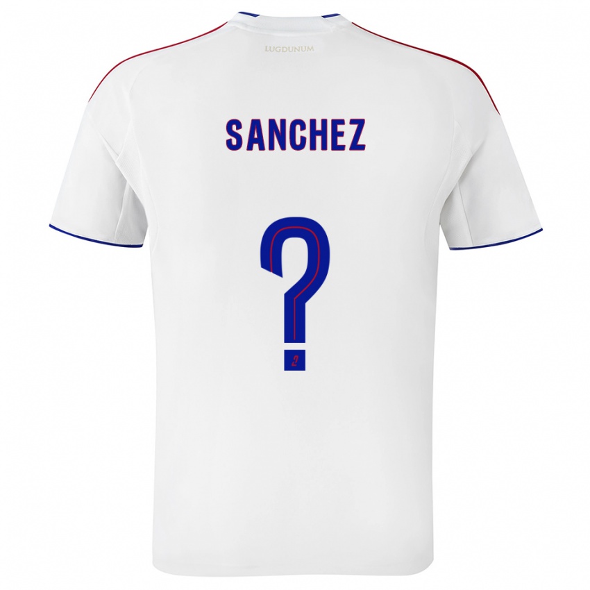 נשים Florent Sanchez #0 לבן אדום ג'רזי ביתית 2025/26 חולצה קצרה