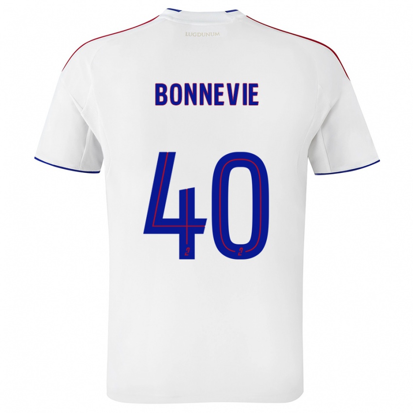 נשים קין בונווי #40 לבן אדום ג'רזי ביתית 2025/26 חולצה קצרה