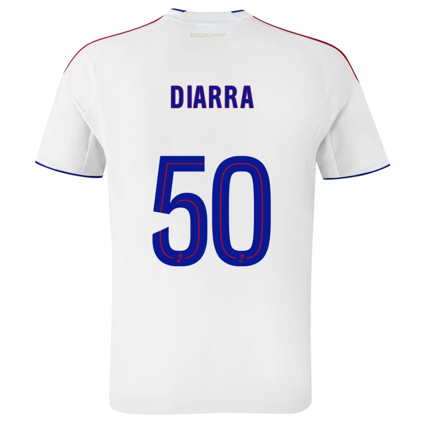 נשים לאסין דיארה #50 לבן אדום ג'רזי ביתית 2025/26 חולצה קצרה