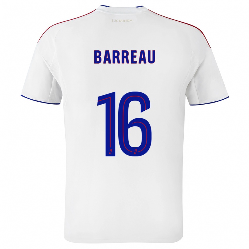 נשים Axel Barreau #16 לבן אדום ג'רזי ביתית 2025/26 חולצה קצרה