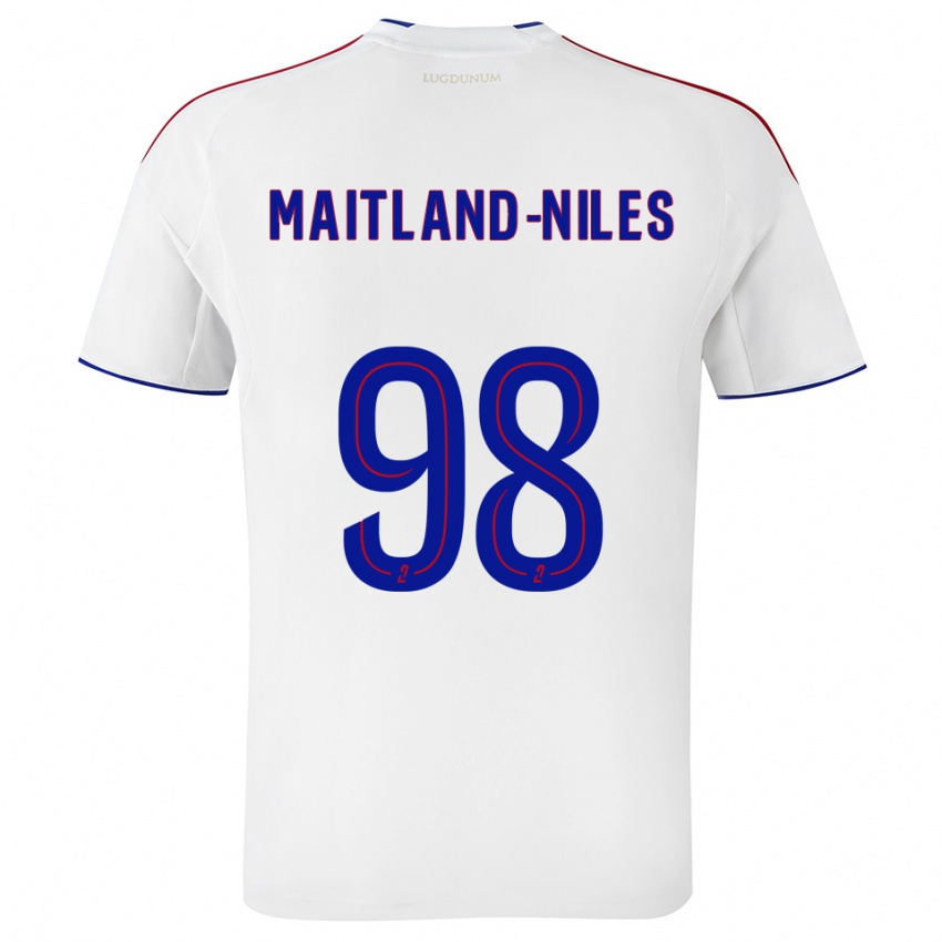 נשים איינסלי מייטלנד-ניילס #98 לבן אדום ג'רזי ביתית 2025/26 חולצה קצרה