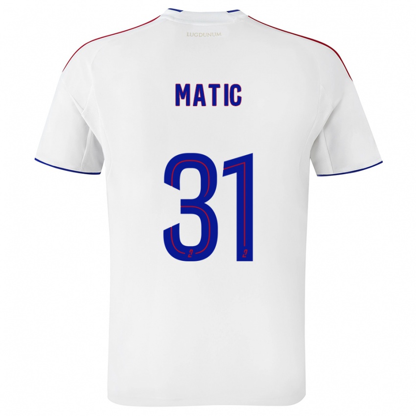 נשים נמניה מאטיץ' #31 לבן אדום ג'רזי ביתית 2025/26 חולצה קצרה