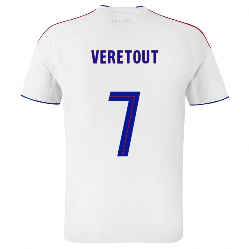 נשים ג'ורדן ורטו #7 לבן אדום ג'רזי ביתית 2025/26 חולצה קצרה