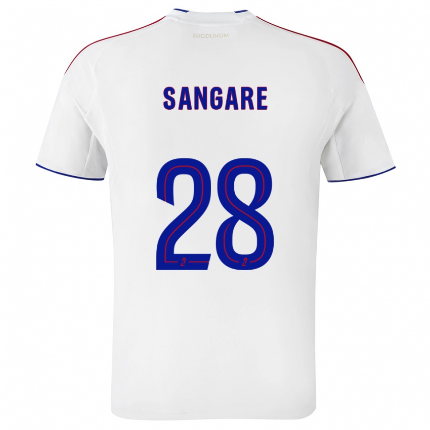 נשים ואסא סנגרה #28 לבן אדום ג'רזי ביתית 2025/26 חולצה קצרה