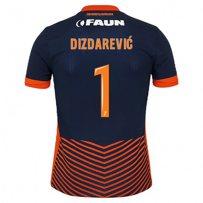 נשים בלמין דיזדרביץ' #1 כחול חצות כתום ג'רזי ביתית 2025/26 חולצה קצרה נשים בלמין דיזדרביץ' #1 כחול חצות כתום ג'רזי ביתית 2025/26 חולצה קצרה