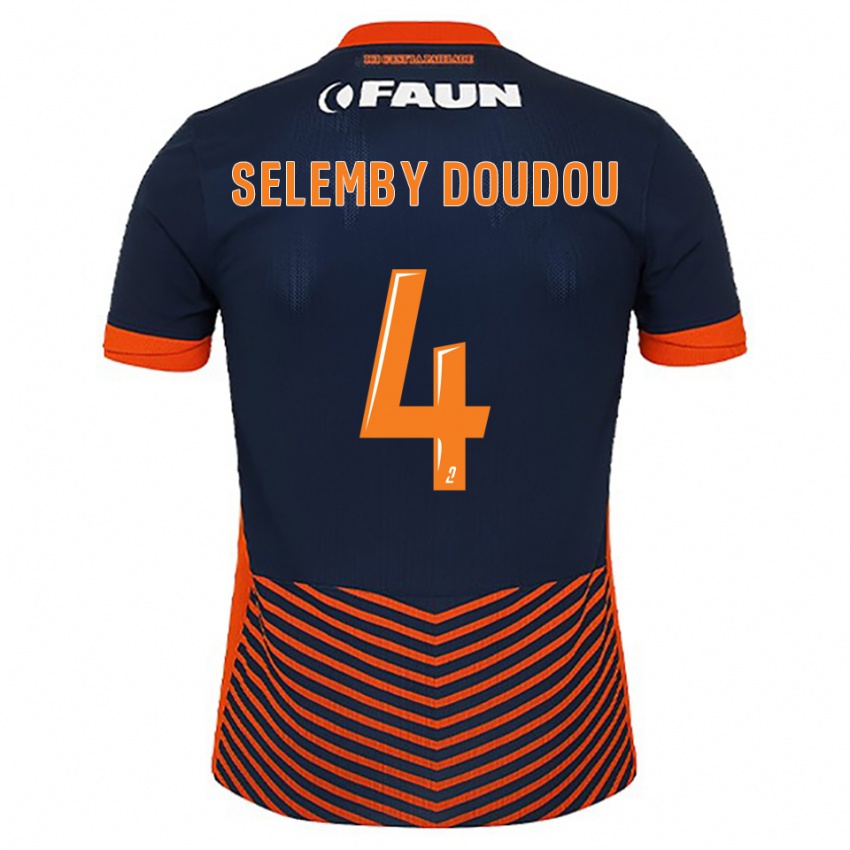 נשים Destin Selemby Doudou #4 כחול חצות כתום ג'רזי ביתית 2025/26 חולצה קצרה