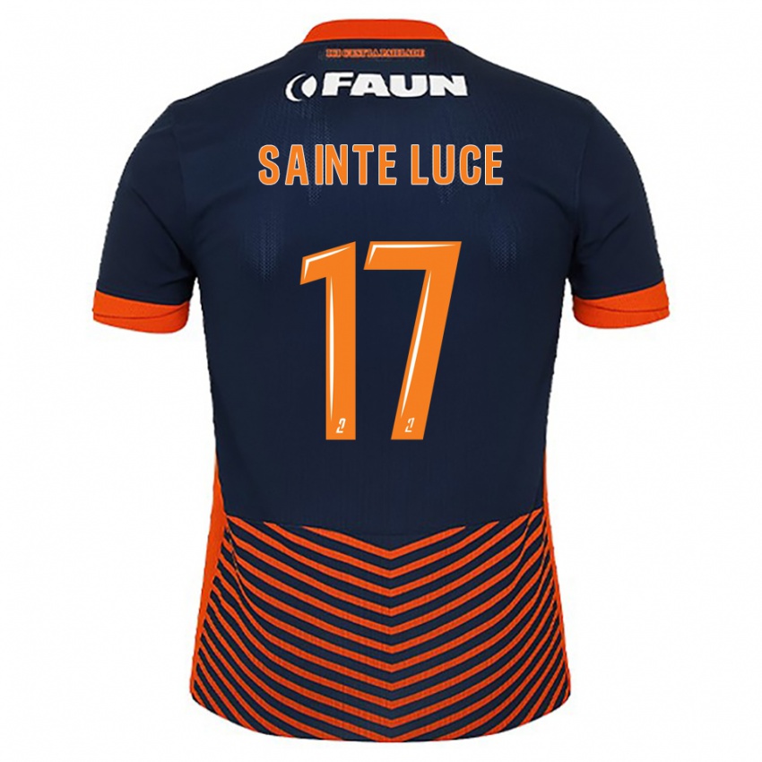נשים תיאו סנט-לוצ׳ה #17 כחול חצות כתום ג'רזי ביתית 2025/26 חולצה קצרה