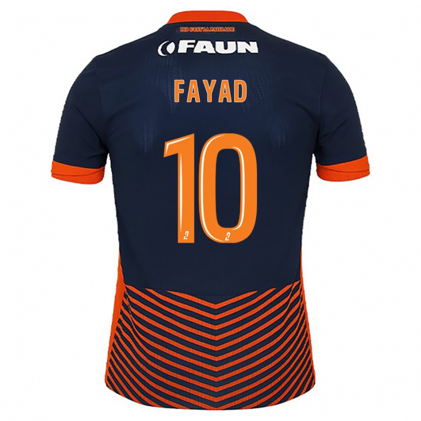 נשים חליל פיאד #10 כחול חצות כתום ג'רזי ביתית 2025/26 חולצה קצרה