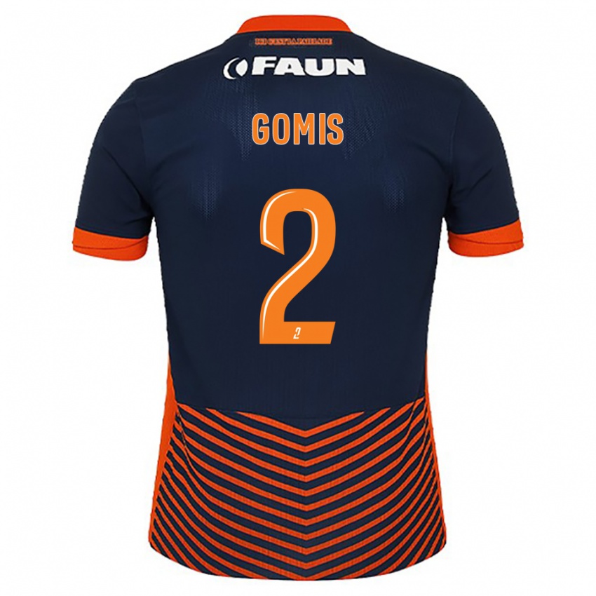 נשים Kabissan Gomis #2 כחול חצות כתום ג'רזי ביתית 2025/26 חולצה קצרה