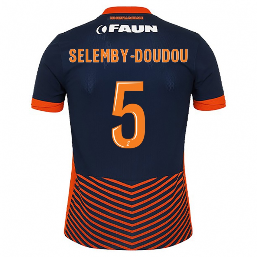 נשים Basile Selemby-Doudou #5 כחול חצות כתום ג'רזי ביתית 2025/26 חולצה קצרה