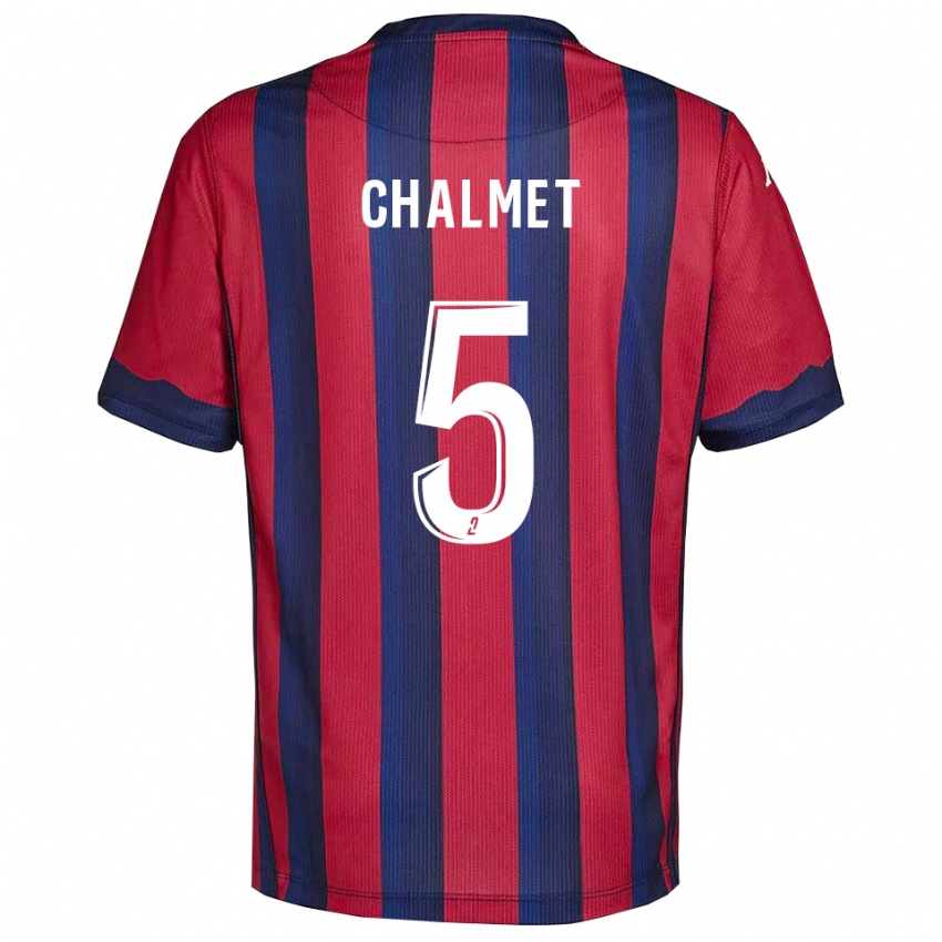 נשים מלאני שאלמט #5 בורדו כחול נייבי ג'רזי ביתית 2025/26 חולצה קצרה