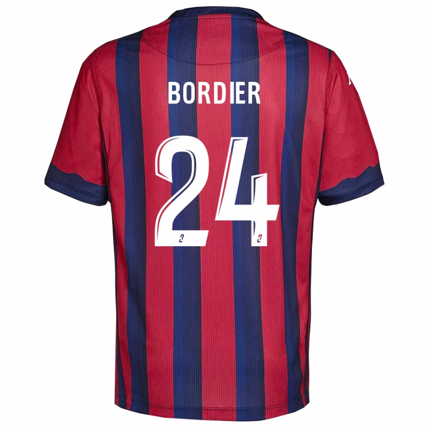 נשים Emma Bordier #24 בורדו כחול נייבי ג'רזי ביתית 2025/26 חולצה קצרה