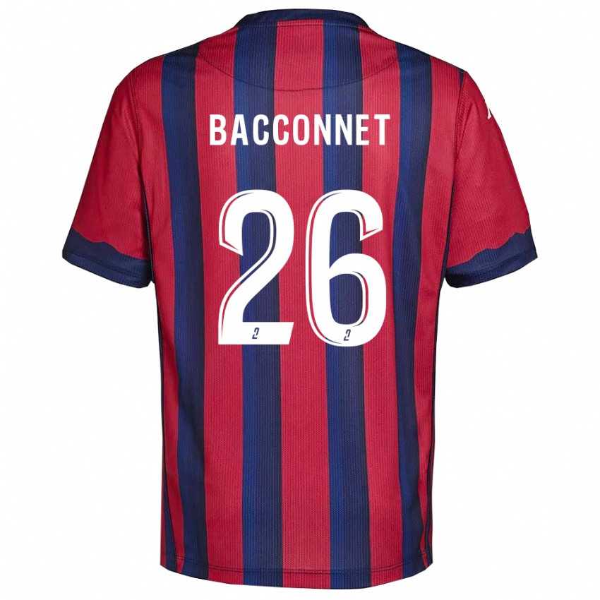 נשים Marylou Bacconnet #26 בורדו כחול נייבי ג'רזי ביתית 2025/26 חולצה קצרה