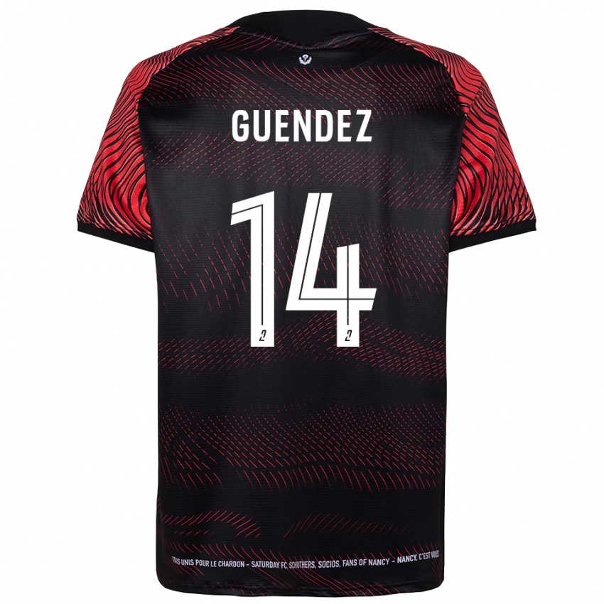 נשים Mattheo Guendez #14 לבן אדום ג'רזי ביתית 2025/26 חולצה קצרה