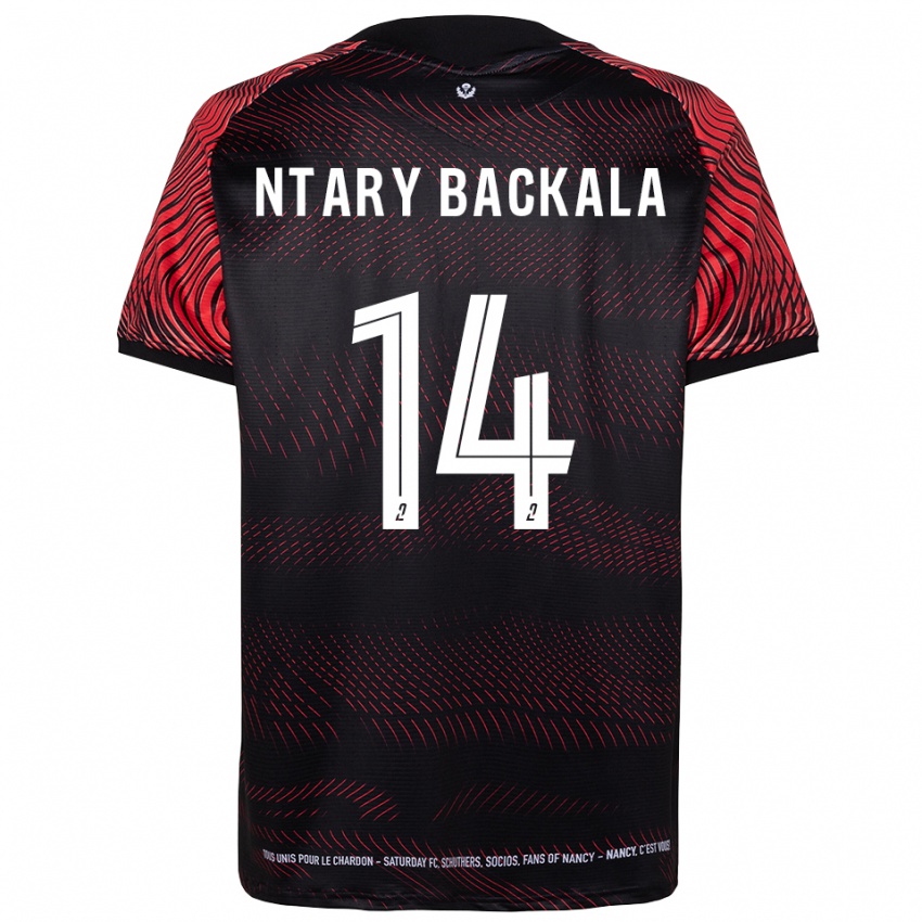 נשים Jordy Ntary Backala #14 לבן אדום ג'רזי ביתית 2025/26 חולצה קצרה