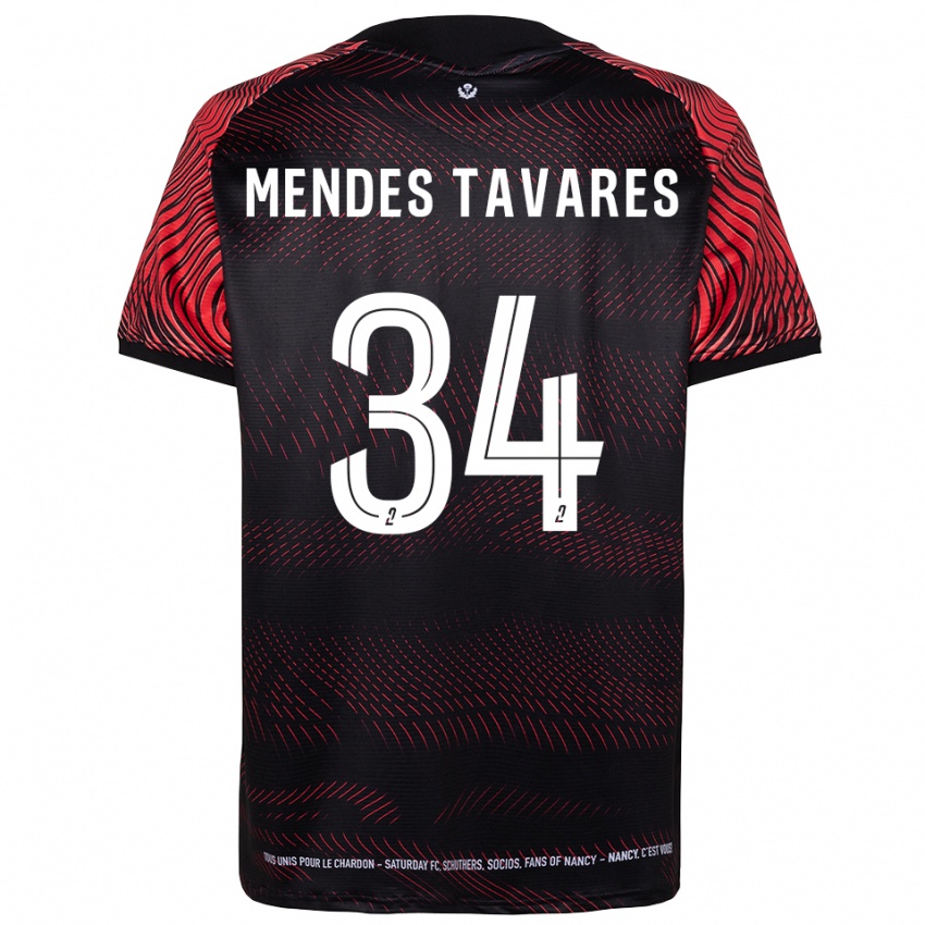 נשים קרלוס אלברטו מנדס טבארס #34 לבן אדום ג'רזי ביתית 2025/26 חולצה קצרה