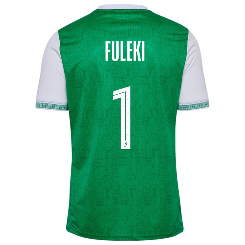 נשים רפאל פולקי #1 ירוק לבן ג'רזי ביתית 2025/26 חולצה קצרה