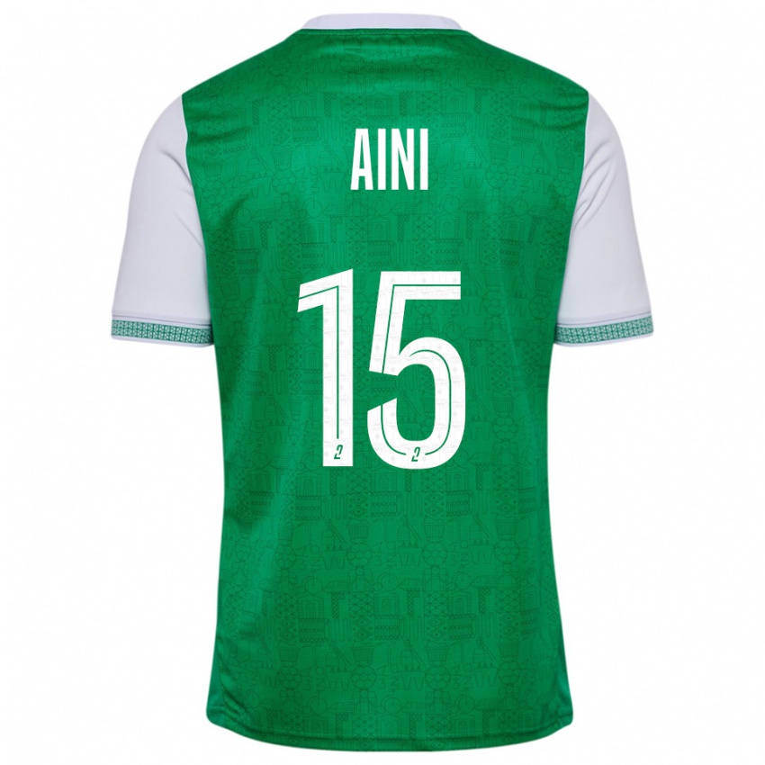 נשים Noham Aini #15 ירוק לבן ג'רזי ביתית 2025/26 חולצה קצרה