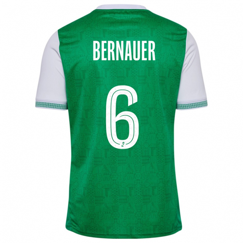 נשים מקסים ברנאוור #6 ירוק לבן ג'רזי ביתית 2025/26 חולצה קצרה