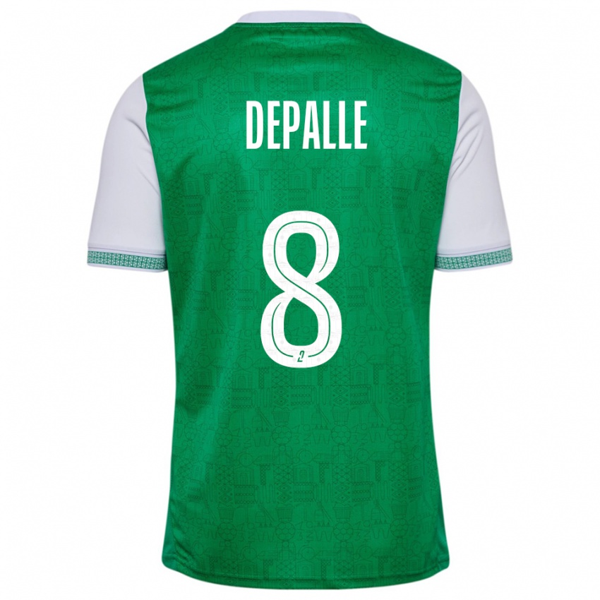 נשים ולנטין דפאל #8 ירוק לבן ג'רזי ביתית 2025/26 חולצה קצרה