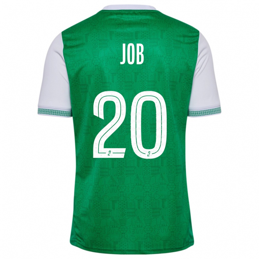 נשים Taëryne Job #20 ירוק לבן ג'רזי ביתית 2025/26 חולצה קצרה