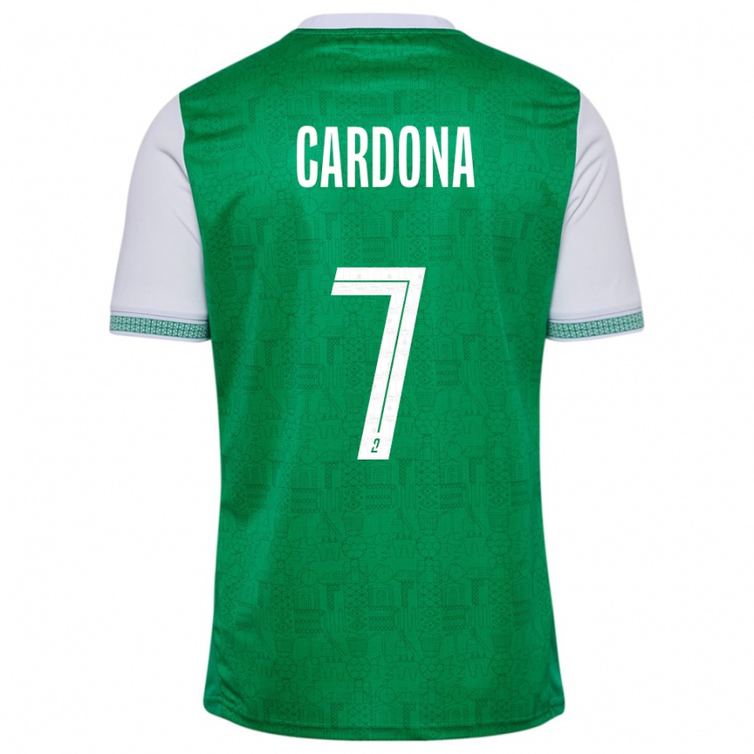 נשים אירבן קרדונה #7 ירוק לבן ג'רזי ביתית 2025/26 חולצה קצרה
