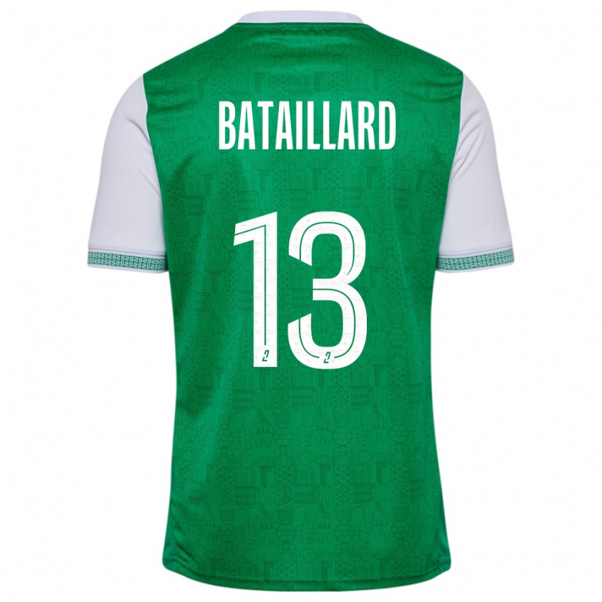 נשים פאוסטין בטאיארד #13 ירוק לבן ג'רזי ביתית 2025/26 חולצה קצרה