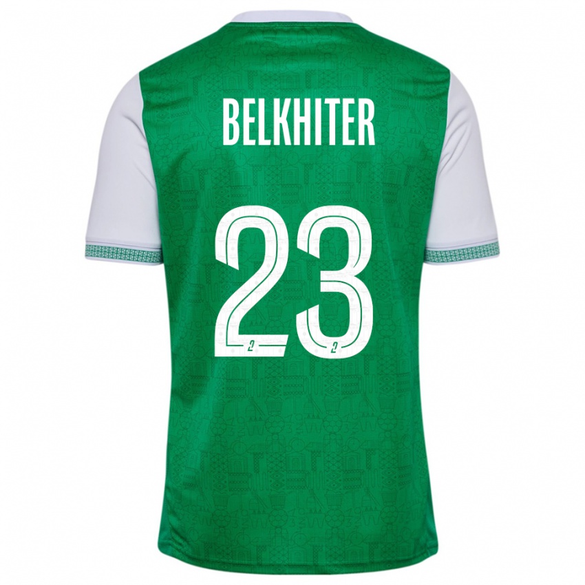 נשים מורגן בלחיתר #23 ירוק לבן ג'רזי ביתית 2025/26 חולצה קצרה