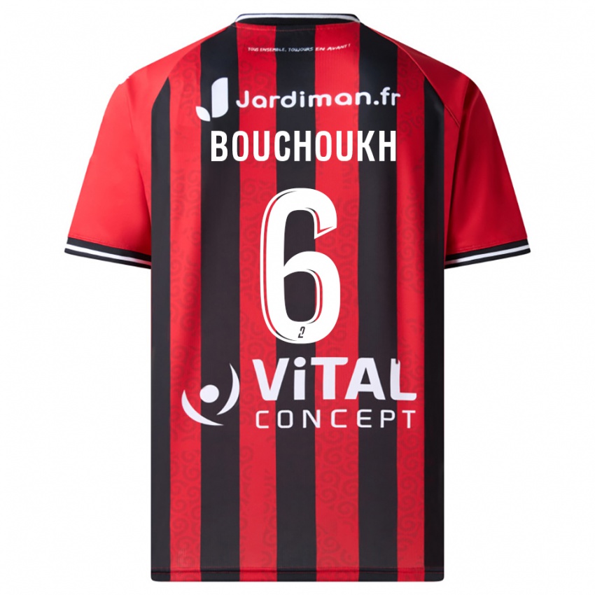 נשים Ahmed Bouchoukh #6 אדום שחור ג'רזי ביתית 2025/26 חולצה קצרה