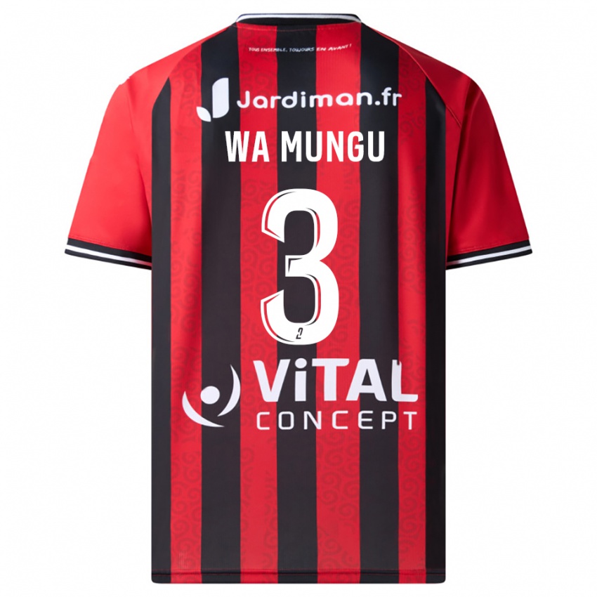 נשים Vimoj Muntu Wa Mungu #3 אדום שחור ג'רזי ביתית 2025/26 חולצה קצרה