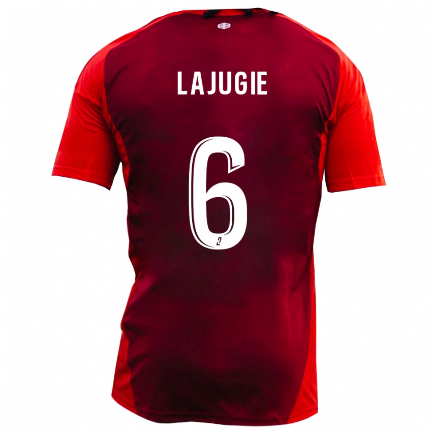 נשים פרנסואה לאג'וז'י #6 אדום בורגונדי ג'רזי ביתית 2025/26 חולצה קצרה