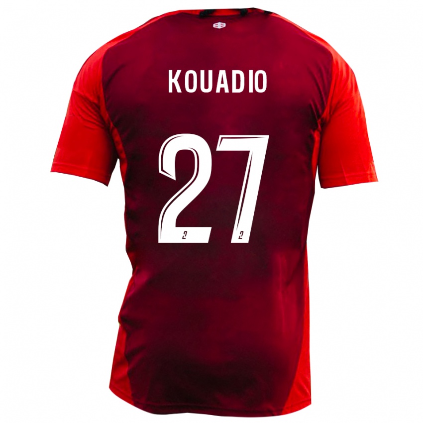 נשים ג׳וליאן קואדיו #27 אדום בורגונדי ג'רזי ביתית 2025/26 חולצה קצרה