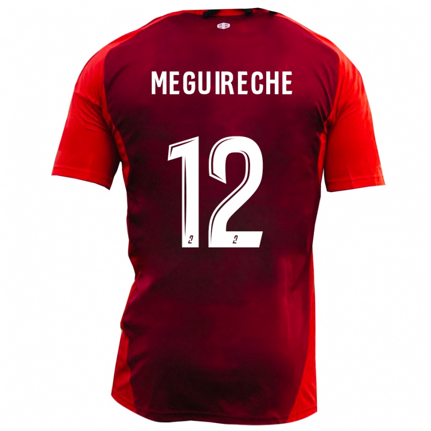 נשים Yanis Meguireche #12 אדום בורגונדי ג'רזי ביתית 2025/26 חולצה קצרה