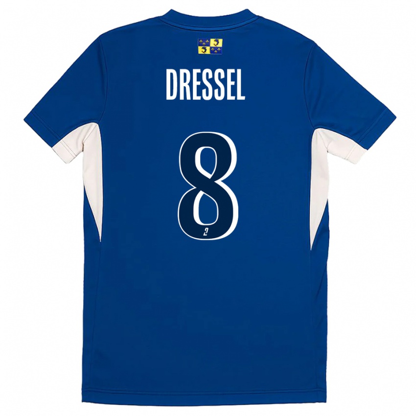 נשים Charlie Dressel #8 כחול נייבי כחול ג'רזי ביתית 2025/26 חולצה קצרה