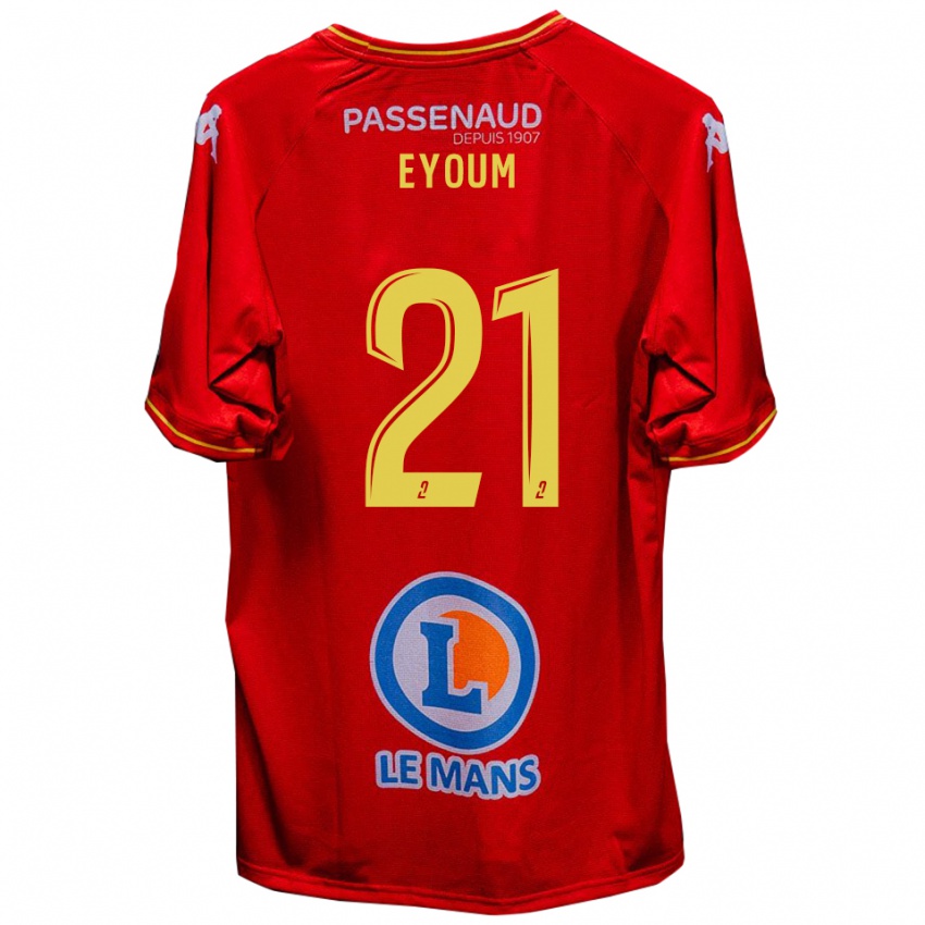 נשים תיאו איום מואן #21 אדום צהוב ג'רזי ביתית 2025/26 חולצה קצרה