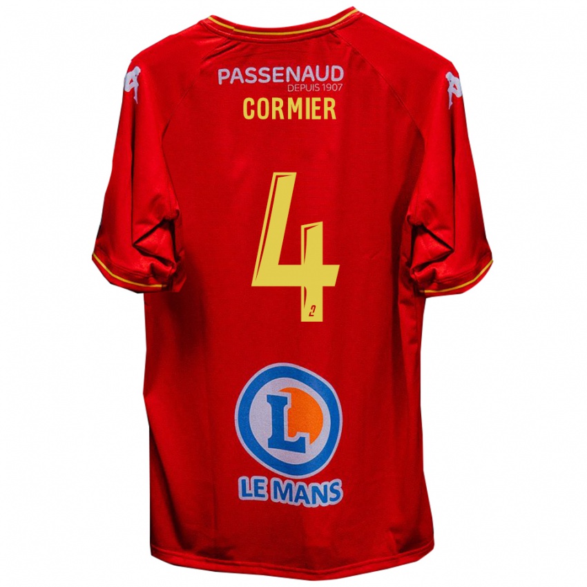 נשים Leny Cormier #4 אדום צהוב ג'רזי ביתית 2025/26 חולצה קצרה