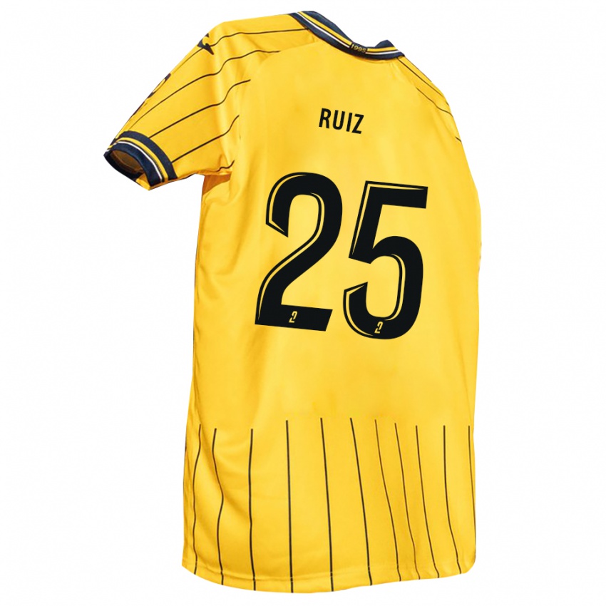 נשים ז'אן רואיס #25 צהוב כחול נייבי ג'רזי ביתית 2025/26 חולצה קצרה