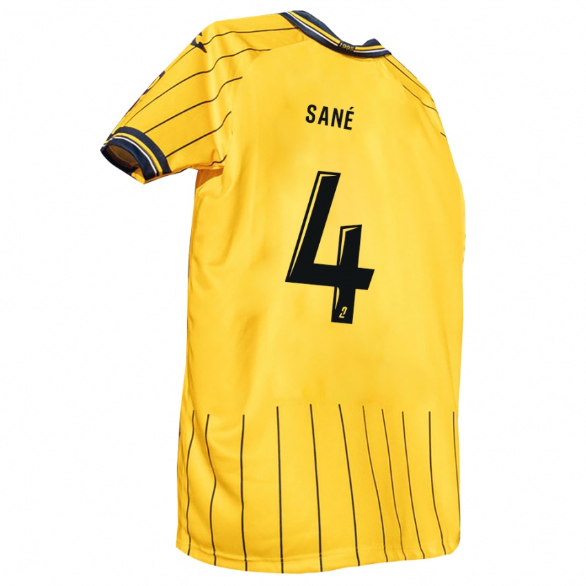 נשים Cheikh Sané #4 צהוב כחול נייבי ג'רזי ביתית 2025/26 חולצה קצרה