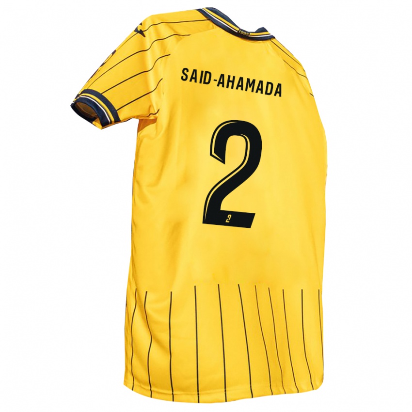 נשים Falahidine Said-Ahamada #2 צהוב כחול נייבי ג'רזי ביתית 2025/26 חולצה קצרה
