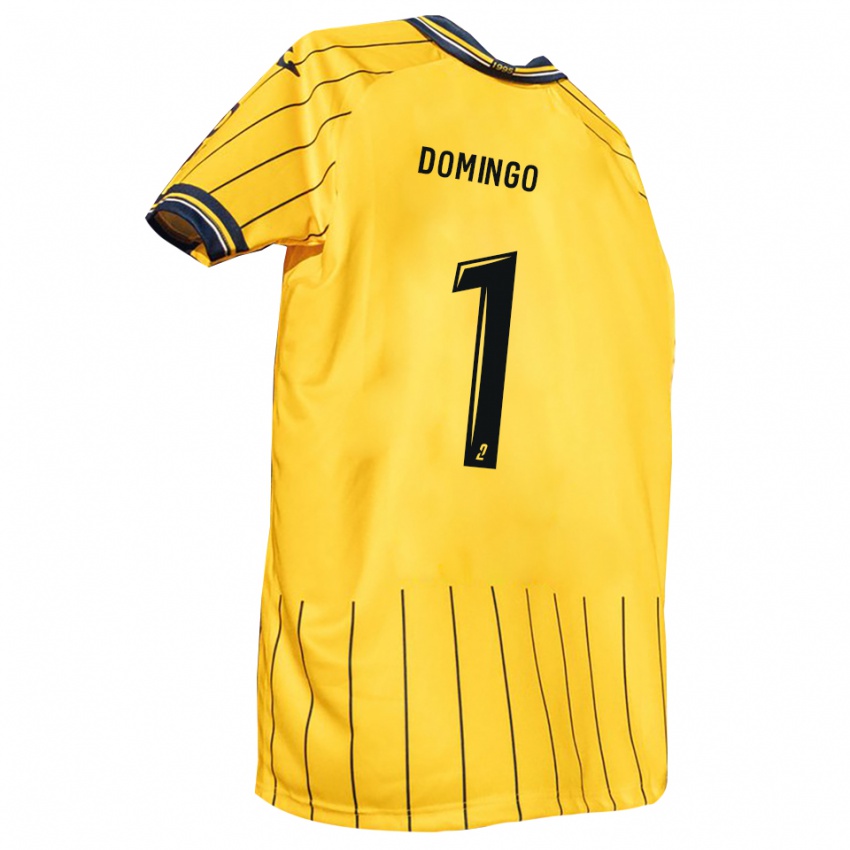 נשים איסמאל דומינגו #1 צהוב כחול נייבי ג'רזי ביתית 2025/26 חולצה קצרה