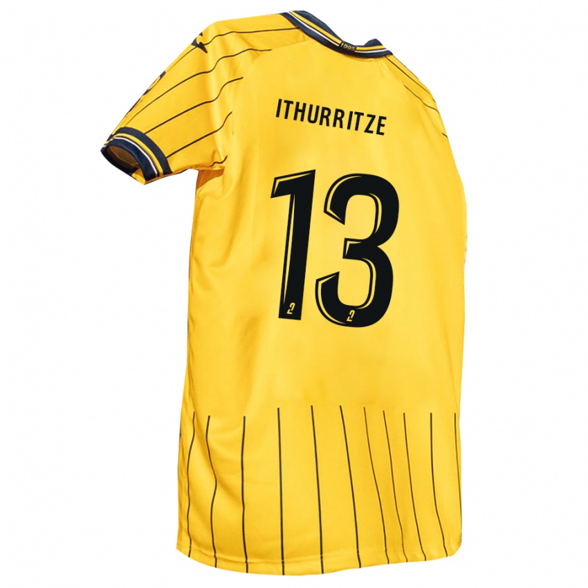 נשים נואה אית׳וריצה #13 צהוב כחול נייבי ג'רזי ביתית 2025/26 חולצה קצרה